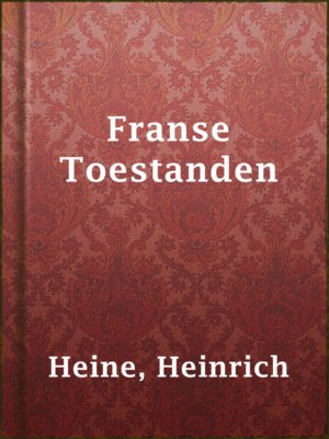 cover image of Franse Toestanden